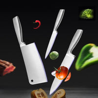 Stainless Steel 8PC Kitchen Chef Knife Block Set Knives Scissor Sharpener AU Home & Garden Kings Warehouse 
