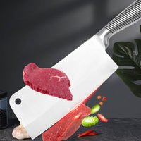 Stainless Steel 8PC Kitchen Chef Knife Block Set Knives Scissor Sharpener AU Home & Garden Kings Warehouse 