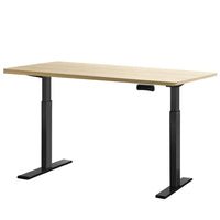 Standing Desk Electric Height Adjustable Sit Stand Desks Black Oak Kings Warehouse 
