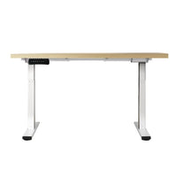 Standing Desk Electric Height Adjustable Sit Stand Desks White Oak Kings Warehouse 