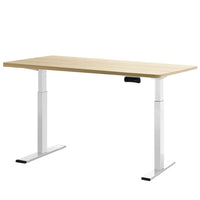 Standing Desk Electric Height Adjustable Sit Stand Desks White Oak Kings Warehouse 