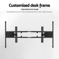 Standing Desk Frame Only Dual Motor Motorised Adjustable 125KG Load Black Furniture Kings Warehouse 