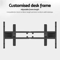 Standing Desk Frame Only Dual Motor Motorised Black Furniture Kings Warehouse 