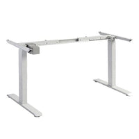 Standing Desk Height Adjustable Sit Stand Motorised Grey Dual Motors Frame Top Furniture Kings Warehouse 