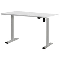 Standing Desk Motorised 120CM White Furniture Kings Warehouse 