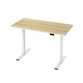 Standing Desk Motorised Dual Motor 120CM White Oak Furniture Kings Warehouse 