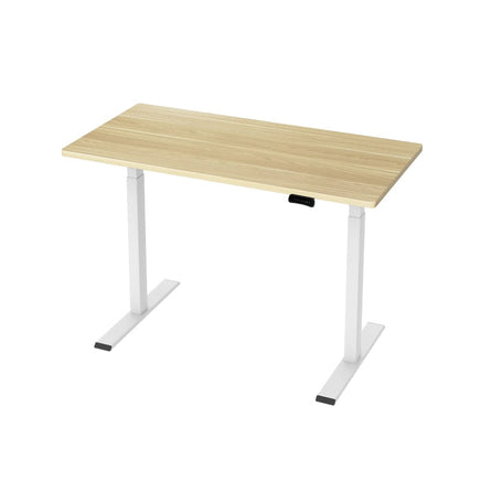 Standing Desk Motorised Dual Motor 120CM White Oak Furniture Kings Warehouse 