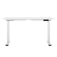 Standing Desk Motorised Dual Motor 140CM White Furniture Kings Warehouse 
