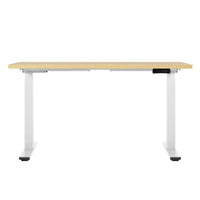 Standing Desk Motorised Dual Motor 140CM White Oak Furniture Kings Warehouse 