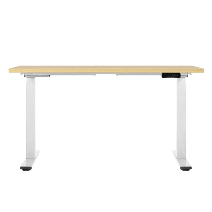 Standing Desk Motorised Dual Motor 140CM White Oak Furniture Kings Warehouse 