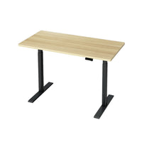 Standing Desk Motorised Dual Motor Oak 120CM Furniture Kings Warehouse 