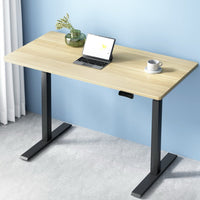 Standing Desk Motorised Dual Motor Oak 120CM Furniture Kings Warehouse 