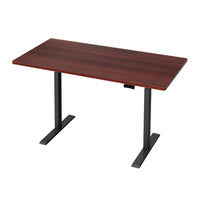 Standing Desk Motorised Dual Motor Walnut 140CM Furniture Kings Warehouse 