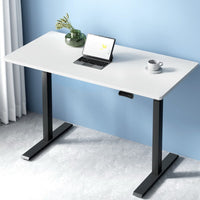 Standing Desk Motorised Dual Motor White 120CM Furniture Kings Warehouse 