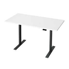 Standing Desk Motorised Dual Motor White 140CM Furniture Kings Warehouse 