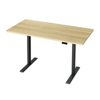 Standing Desk Motorised Dual Motor White Oak 140CM Furniture Kings Warehouse 