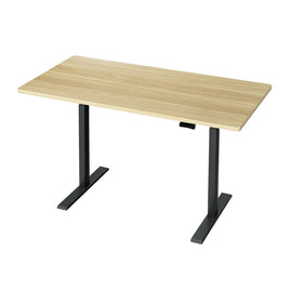 Standing Desk Motorised Dual Motor White Oak 140CM Furniture Kings Warehouse 