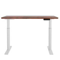 Standing Desk Motorised Electric Dual Motor 120CM Rustic Brown Furniture Kings Warehouse 