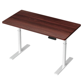 Standing Desk Motorised Electric Dual Motor 120CM Walnut Furniture Kings Warehouse 