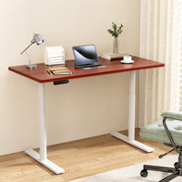 Standing Desk Motorised Electric Dual Motor 120CM Walnut Furniture Kings Warehouse 