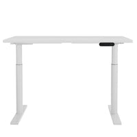 Standing Desk Motorised Electric Dual Motor 120CM White Furniture Kings Warehouse 