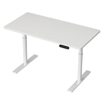 Standing Desk Motorised Electric Dual Motor 120CM White Furniture Kings Warehouse 