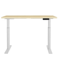 Standing Desk Motorised Electric Dual Motor 120CM White Oak Furniture Kings Warehouse 