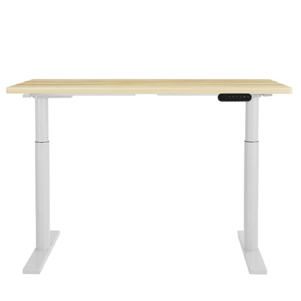 Standing Desk Motorised Electric Dual Motor 120CM White Oak Furniture Kings Warehouse 