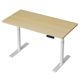 Standing Desk Motorised Electric Dual Motor 120CM White Oak Furniture Kings Warehouse 