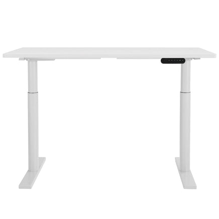 Standing Desk Motorised Electric Dual Motor 140CM White Furniture Kings Warehouse 