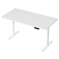 Standing Desk Motorised Electric Dual Motor 140CM White Furniture Kings Warehouse 