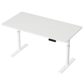 Standing Desk Motorised Electric Dual Motor 140CM White Furniture Kings Warehouse 