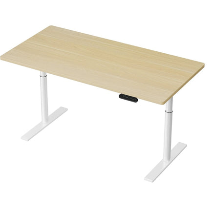Standing Desk Motorised Electric Dual Motor 140CM White Oak Furniture Kings Warehouse 