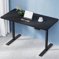 Standing Desk Motorised Electric Dual Motor Black 120CM Furniture Kings Warehouse 