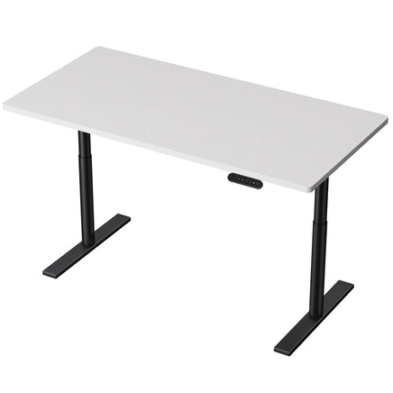 Standing Desk Motorised Electric Dual Motor White 140CM Furniture Kings Warehouse 