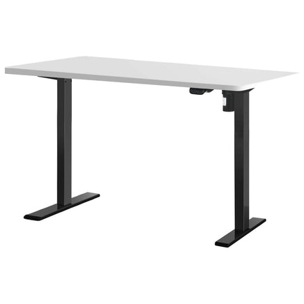 Standing Desk Motorised White 120CM Furniture Kings Warehouse 