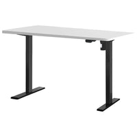 Standing Desk Motorised White 120CM Furniture Kings Warehouse 