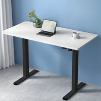 Standing Desk Motorised White 120CM Furniture Kings Warehouse 