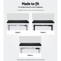 Standing Desk Top Black 140CM Furniture Kings Warehouse 