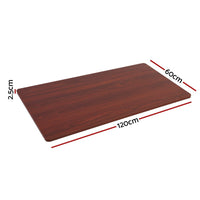 Standing Desk Top Walnut 120CM Furniture Kings Warehouse 