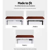 Standing Desk Top Walnut 120CM Furniture Kings Warehouse 