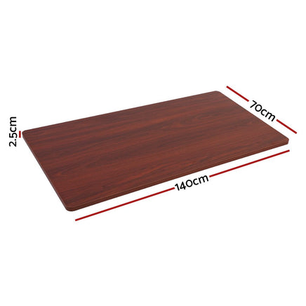 Standing Desk Top Walnut 140CM Furniture Kings Warehouse 