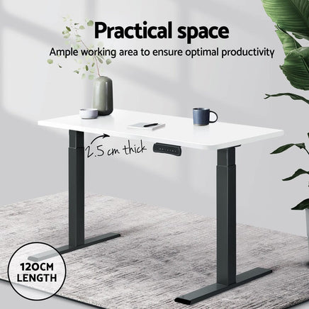 Standing Desk Top White 120CM Furniture Kings Warehouse 