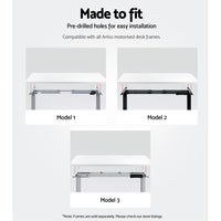 Standing Desk Top White 120CM Furniture Kings Warehouse 