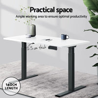 Standing Desk Top White 140CM Furniture Kings Warehouse 