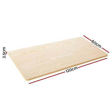 Standing Desk Top White Oak 120CM Furniture Kings Warehouse 