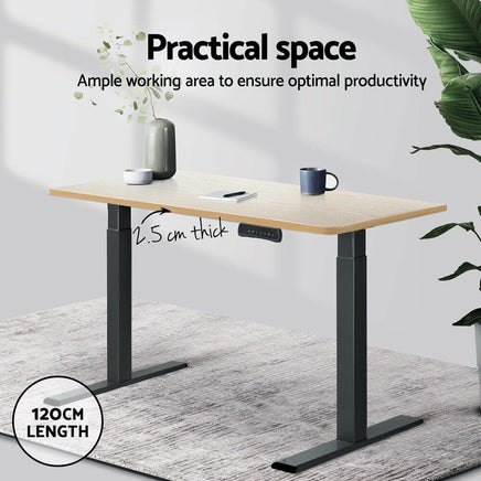 Standing Desk Top White Oak 120CM Furniture Kings Warehouse 