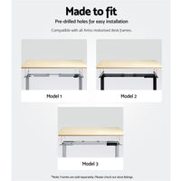 Standing Desk Top White Oak 120CM Furniture Kings Warehouse 