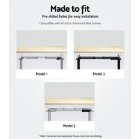 Standing Desk Top White Oak 140CM Furniture Kings Warehouse 