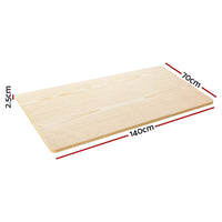 Standing Desk Top White Oak 140CM Furniture Kings Warehouse 